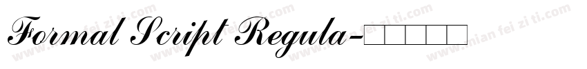 Formal Script Regula字体转换